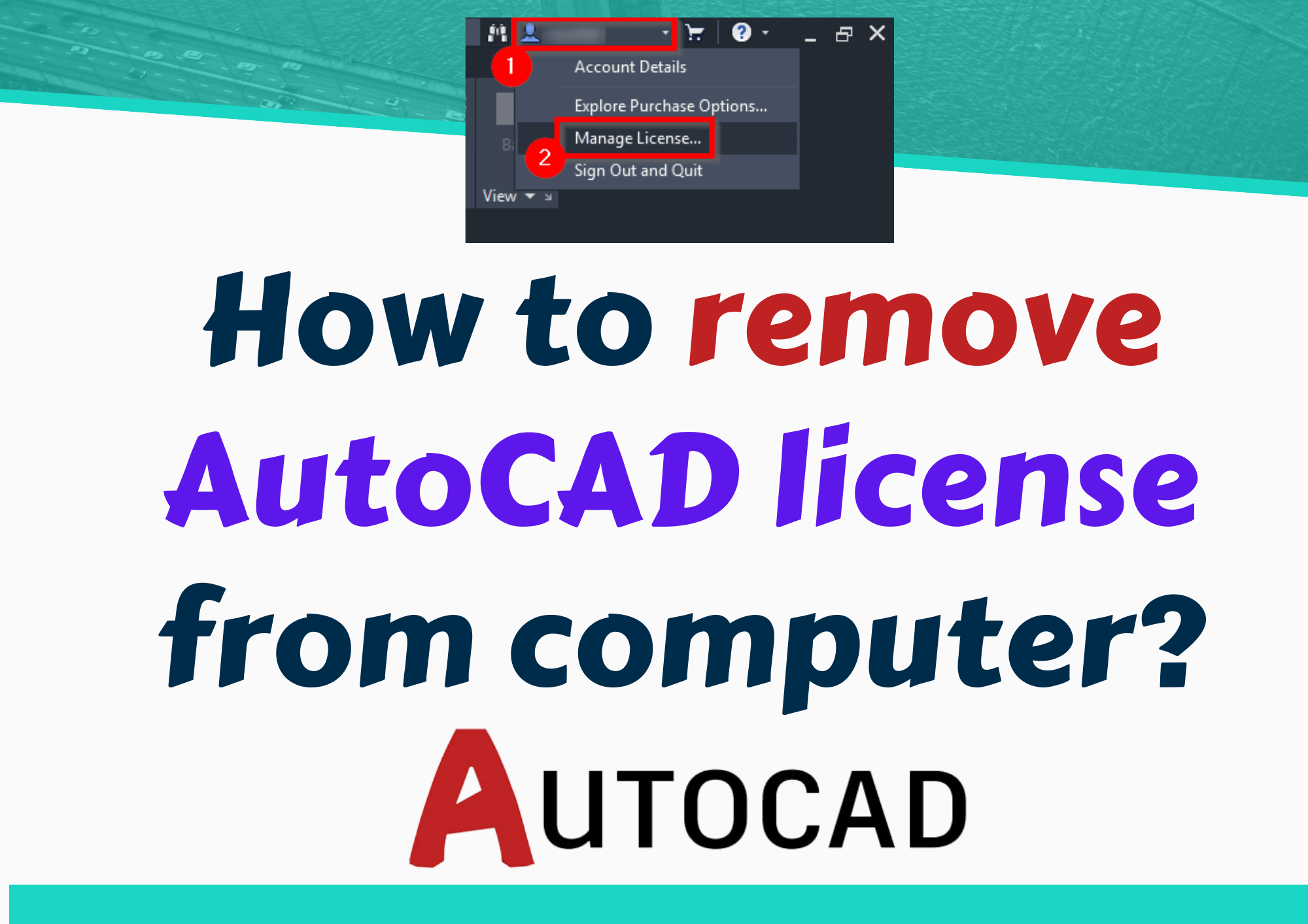How to remove AutoCAD license from Computer? (99 Fix July 24)