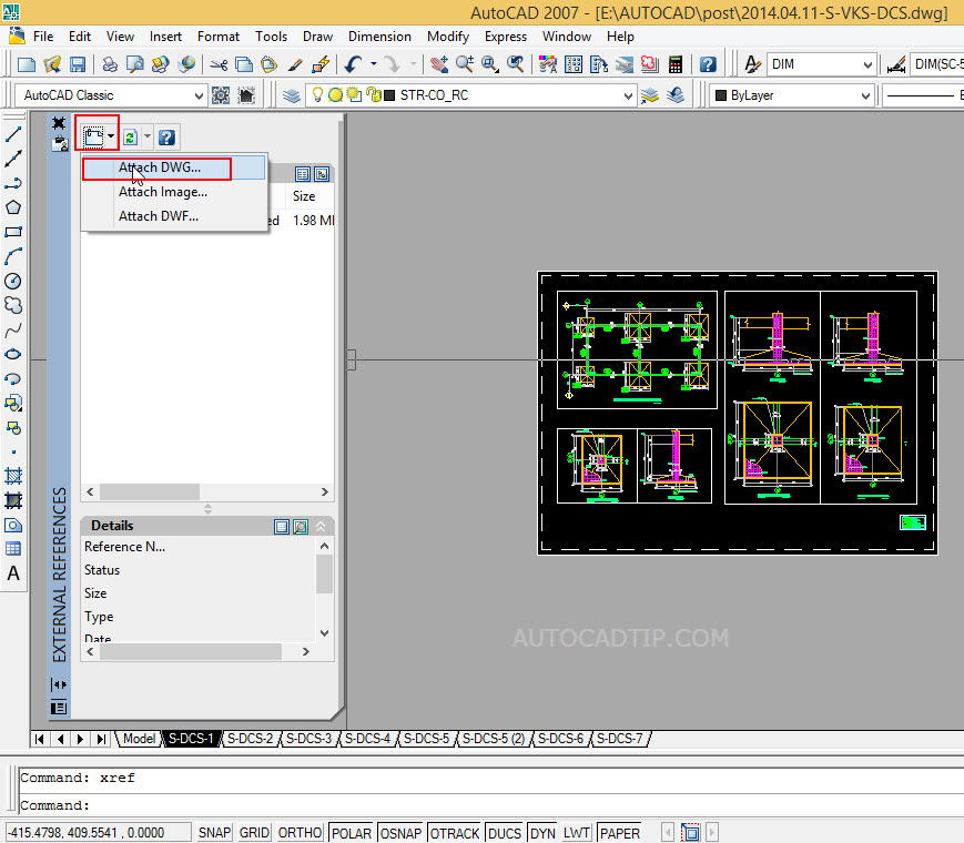 How to use xref feature in AutoCAD AutoCAD Tips
