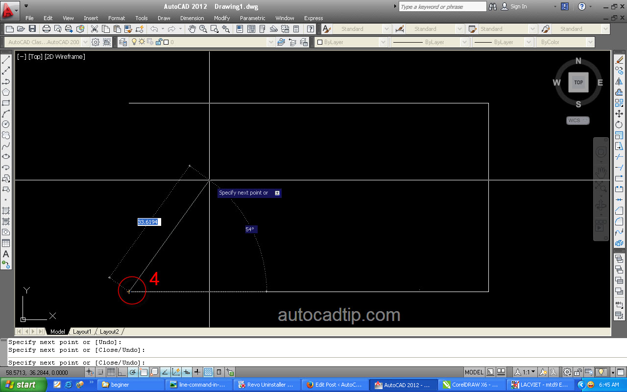 How to use line command in AutoCAD AutoCAD Tutorial