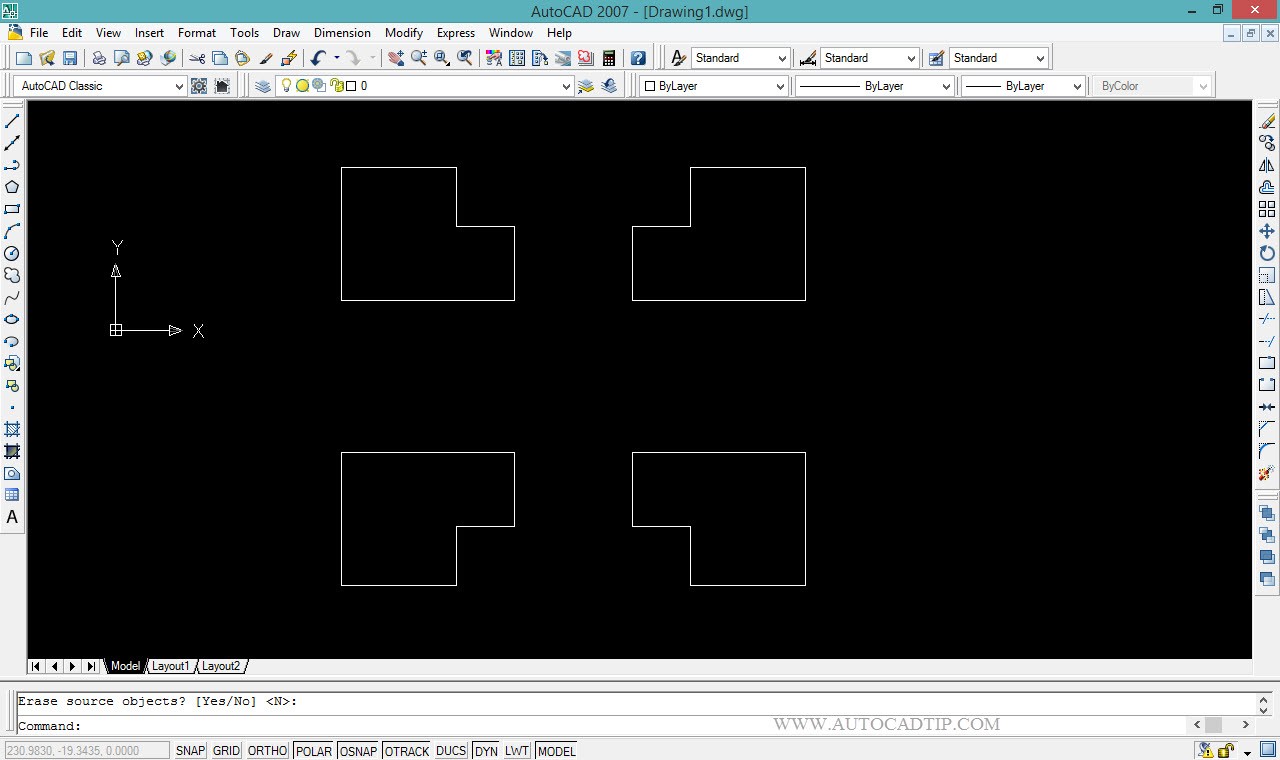 Mirror command tutorial in AutoCAD AutoCAD Tips