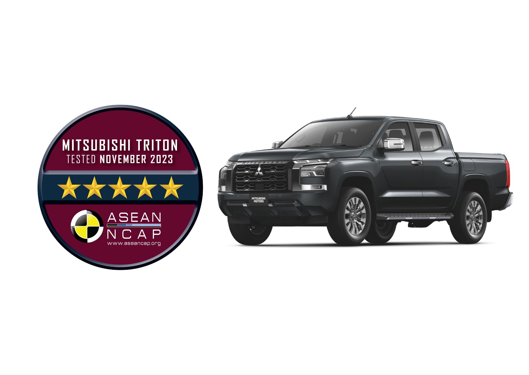 Allnew Triton earns top rating in 2023 ASEAN NCAP