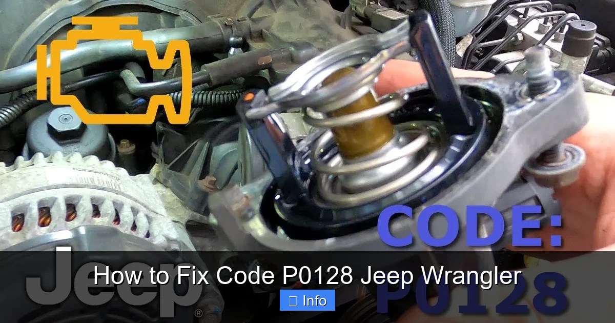 How to Fix Code P0128 Jeep Wrangler - AutoClubCar