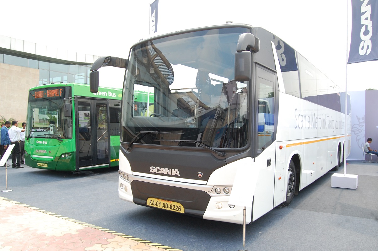 Scania showcases ethanol-fueled Green Bus, premium ...