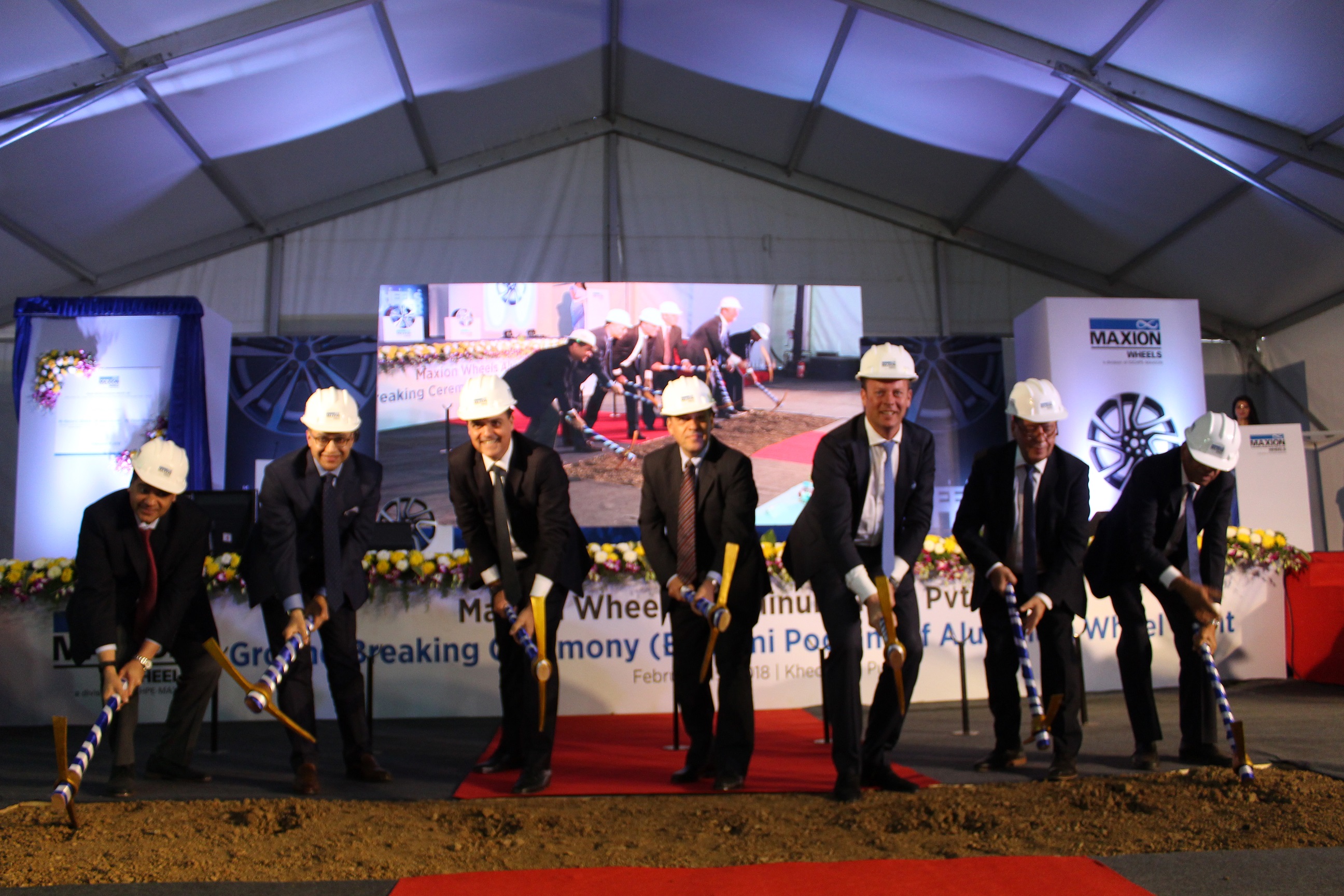 Maxion Wheels holds bhoomi poojan to celebrate new passenger car aluminum wheel plant in Pune