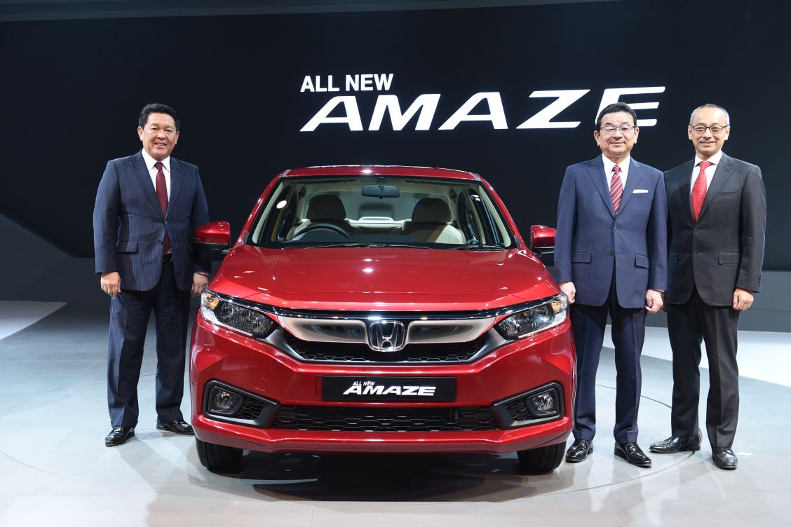 Honda Cars India unveils the Next Generation Honda Amaze at the Auto