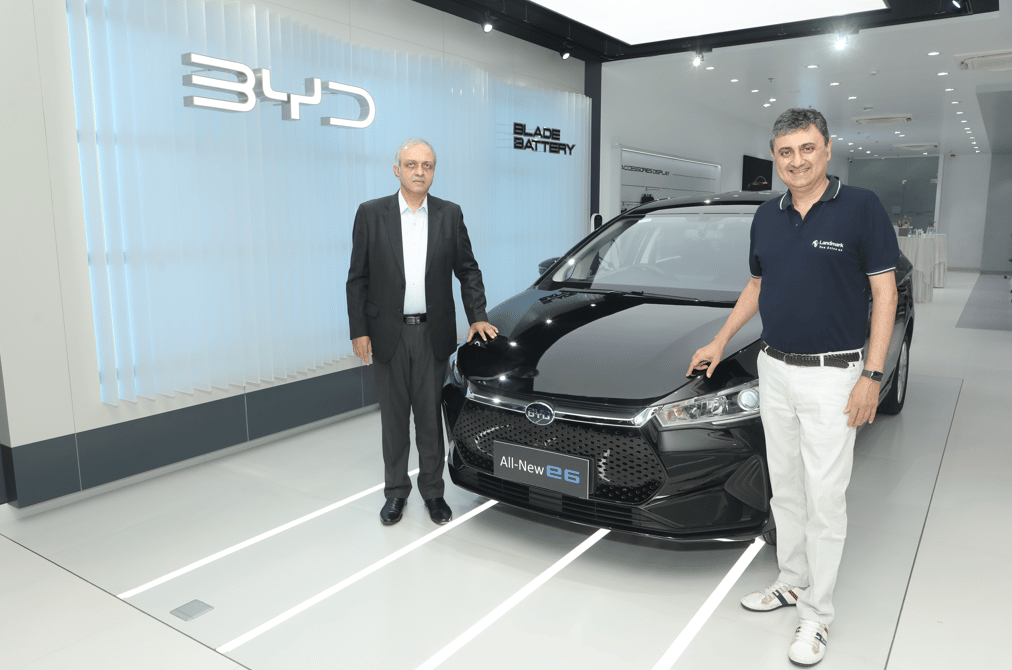 BYD India Inaugurates its First Passenger Vehicle Showroom in Mumbai