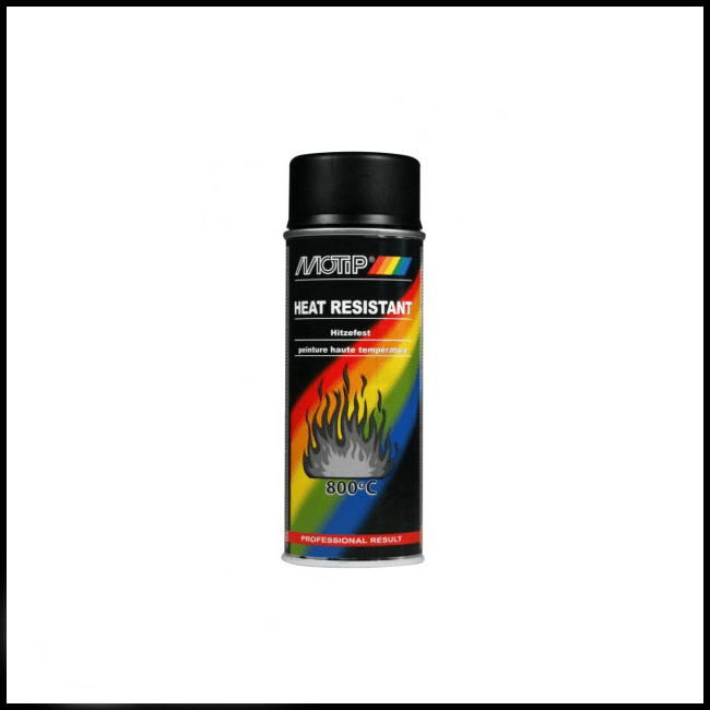 Motip Dupli Heat Resistant Paint Black 400ml AUTO CUSTOM PAINT