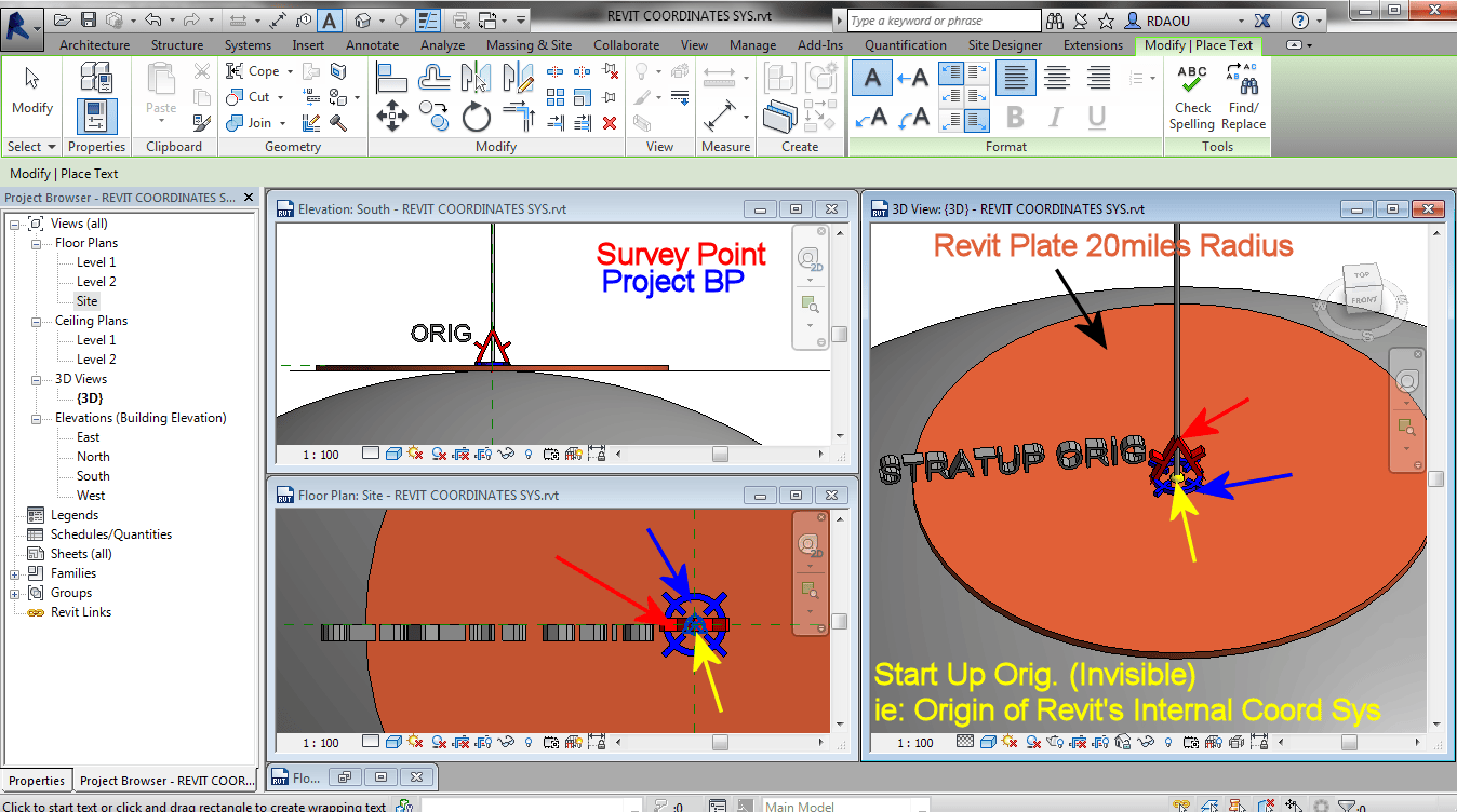 Solved Revit Coordinate System and project site setup Autodesk Community