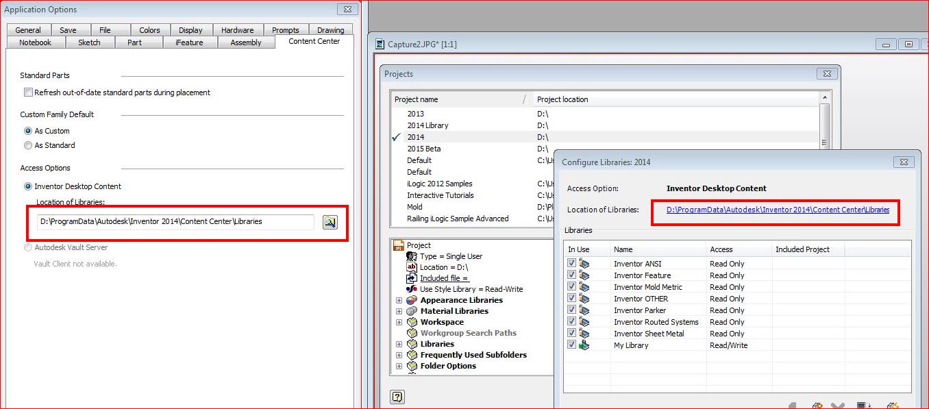 Solved Content Center File Locations Autodesk Community