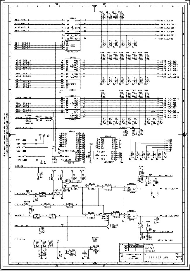 ECU Circuit Diagram for Bosch (ECU Schematic)