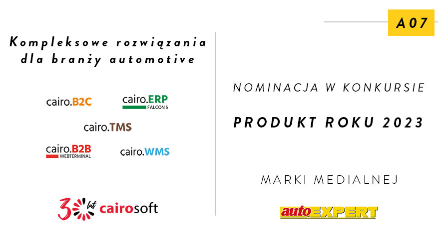 CAIRO rozwiązania dla automotive autoExpert nominuje autoEXPERT