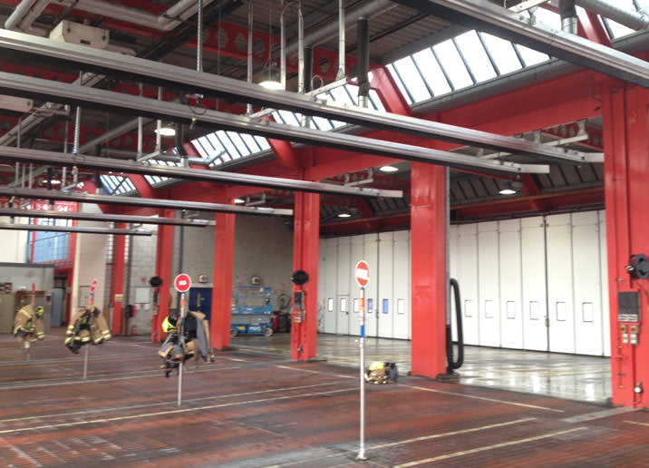 Emergency Vehicle Exhaust Extraction Case Study Exhaust Extraction Rail