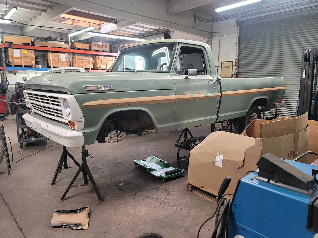Ford 100 front lift kits installation Autofab
