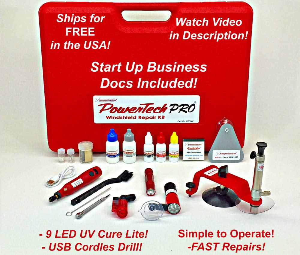 PowerTech PRO Windshield Repair Kit Autoglass Tools Online