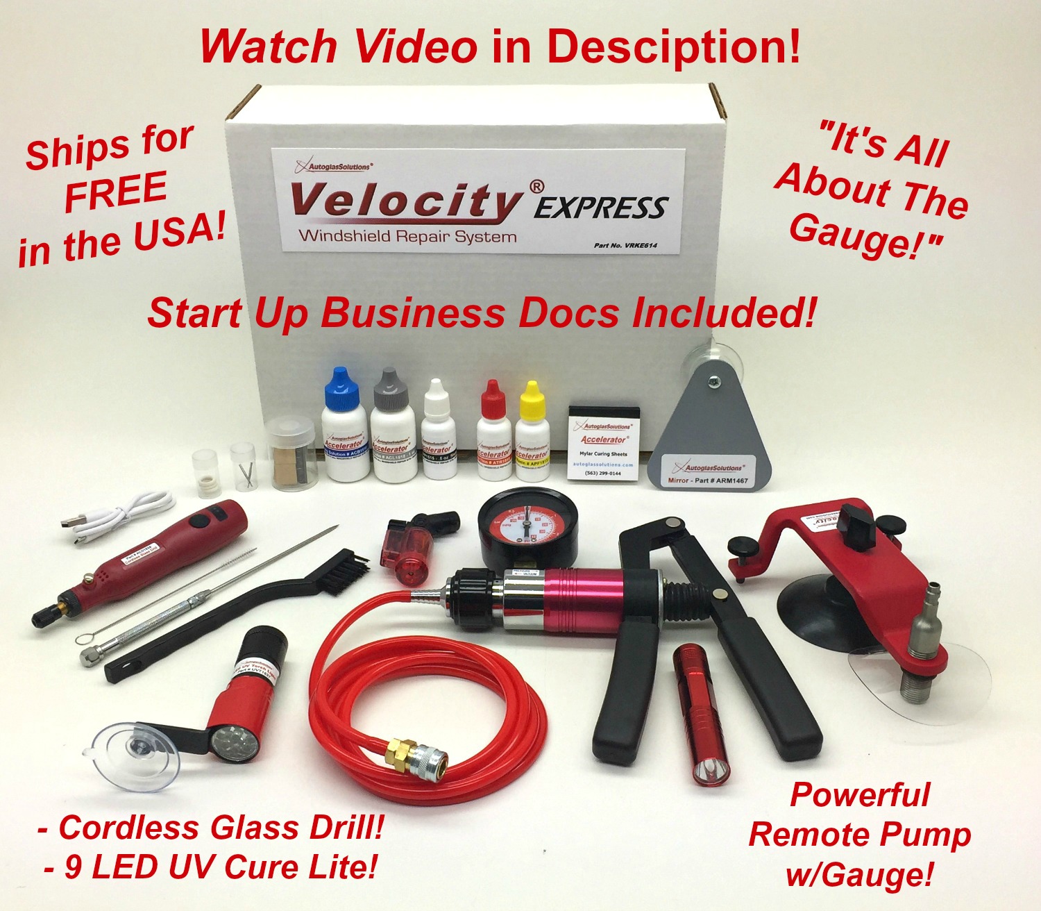 Velocity EXPRESS Windshield Repair Kit Autoglass Tools Online