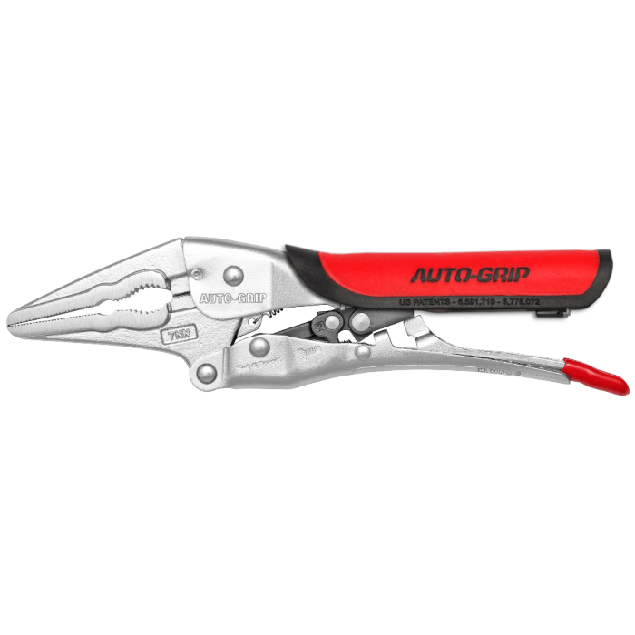 7" Long Nose Locking Pliers AutoGrip