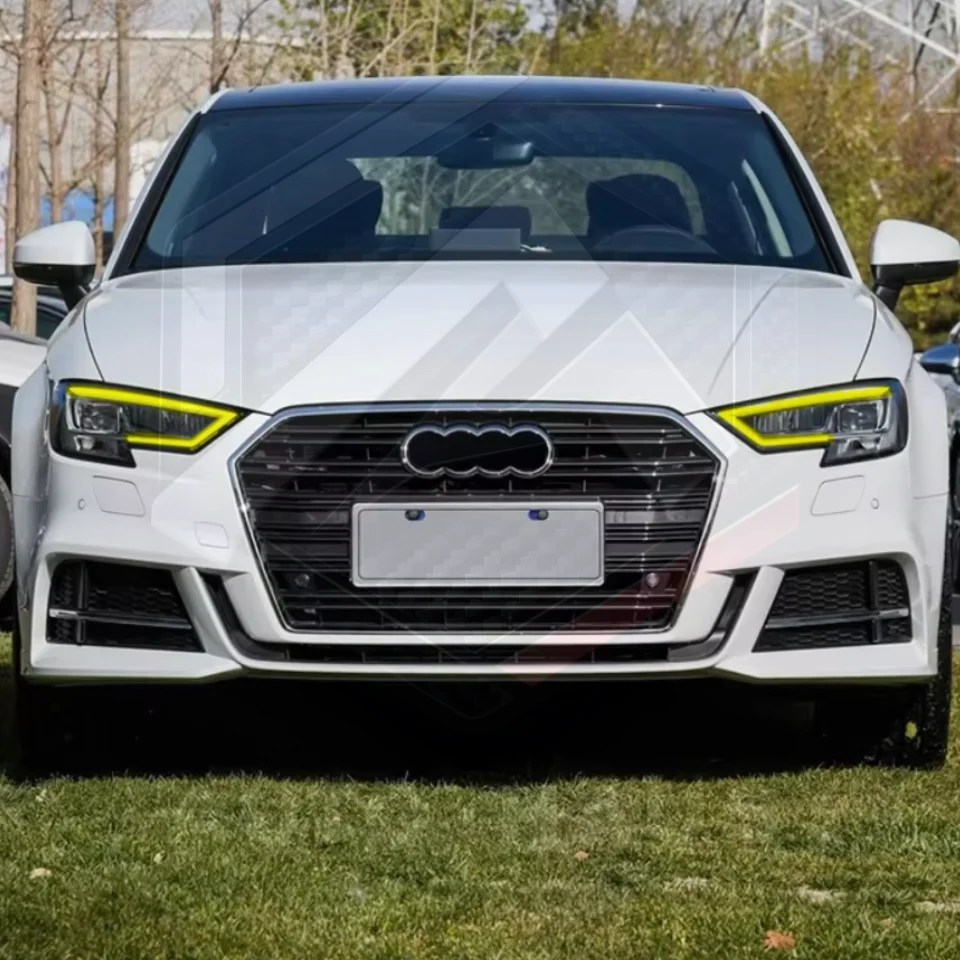 Audi A3 S3 RS3 Yellow DRL Boards for LED Headlights 2017-20 (Non Matri