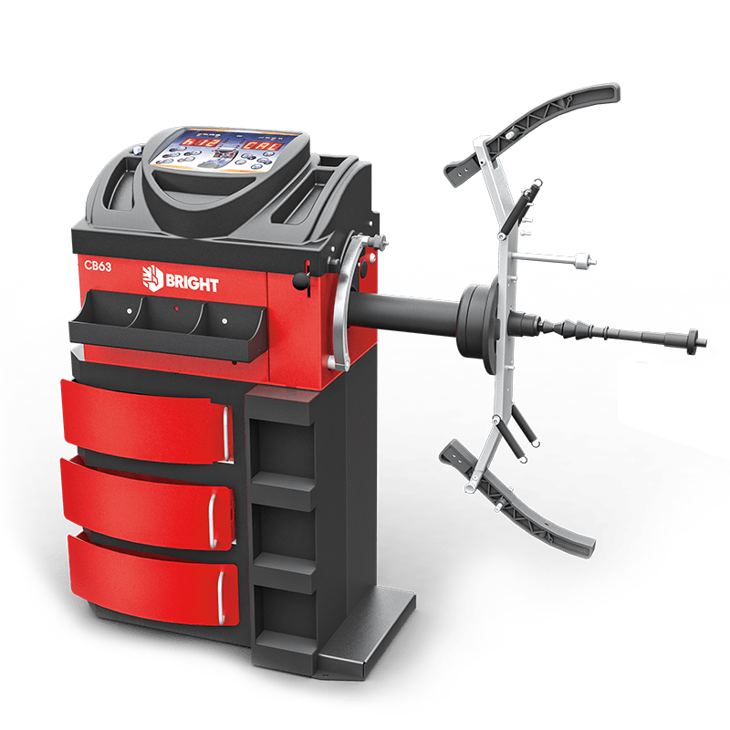 BRIGHT CB63 Compact Hand Spin Computerized Motorcycle Wheel Balancer