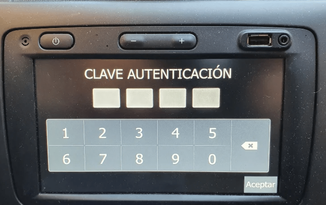 Clave de autenticación Renault Stepway Autolab