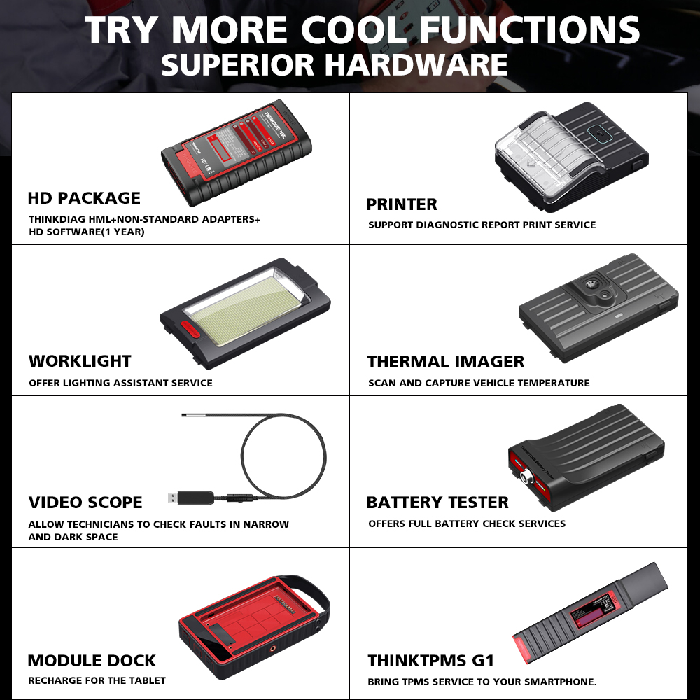 THINKCAR THINKTOOL Pros auto Diagnostic Tool 10 Inch Full System ADAS