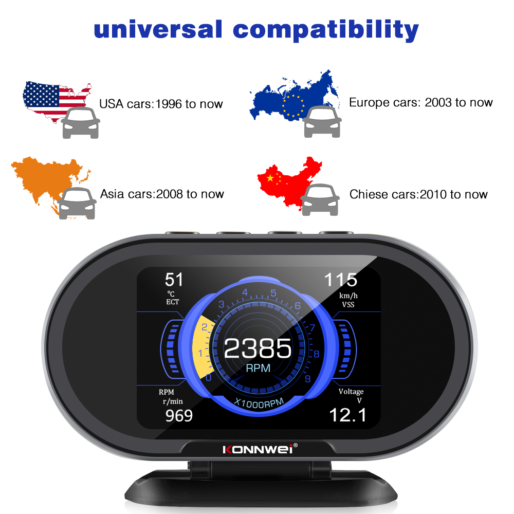 KONNWEI KW206 Car OnBoard Computer Car Digital Computer