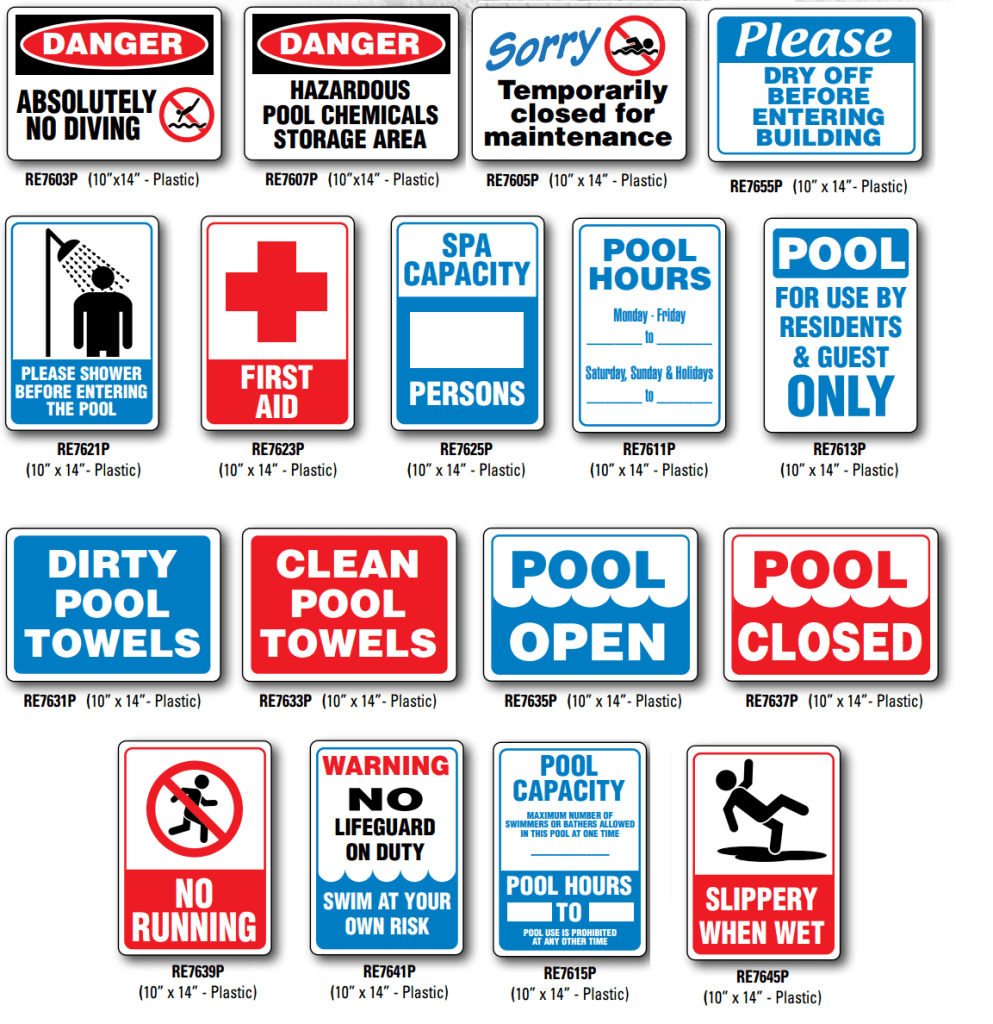 Pool Warning Signs Automated Aquatics