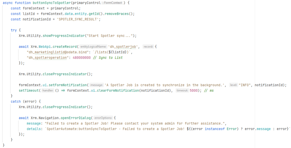 Javascript async/await in Dynamics 365 AutomateValue