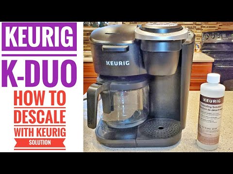 CLEAN/DESCALE Keurig K-Duo 12 Cup Coffee Maker with Single Serve K-Cup