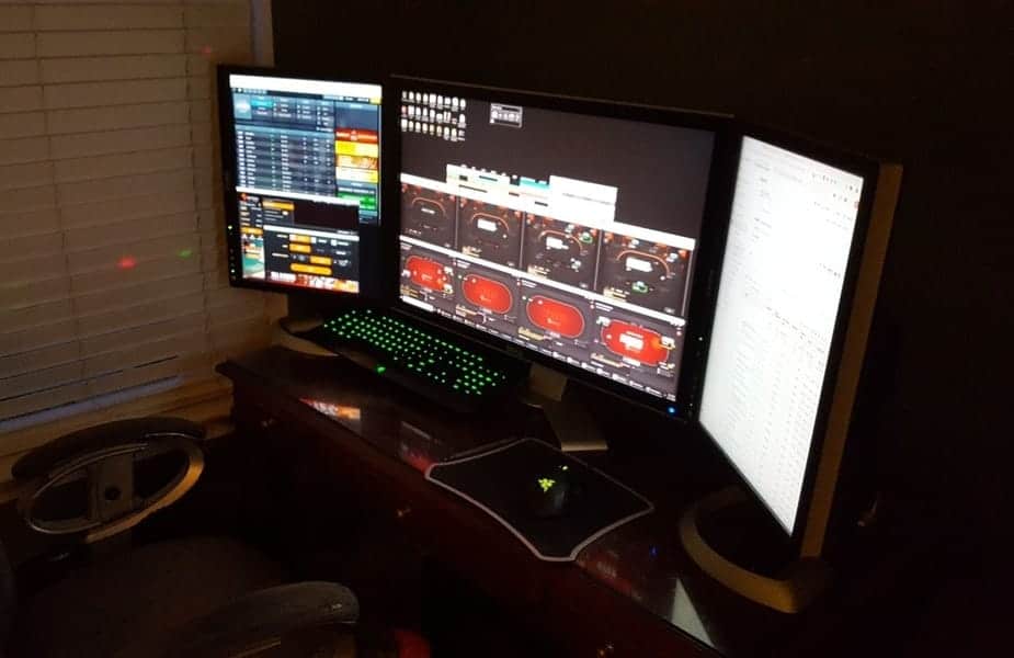 The Best Budget Three Monitor Setup for MultiTabling Online Poker