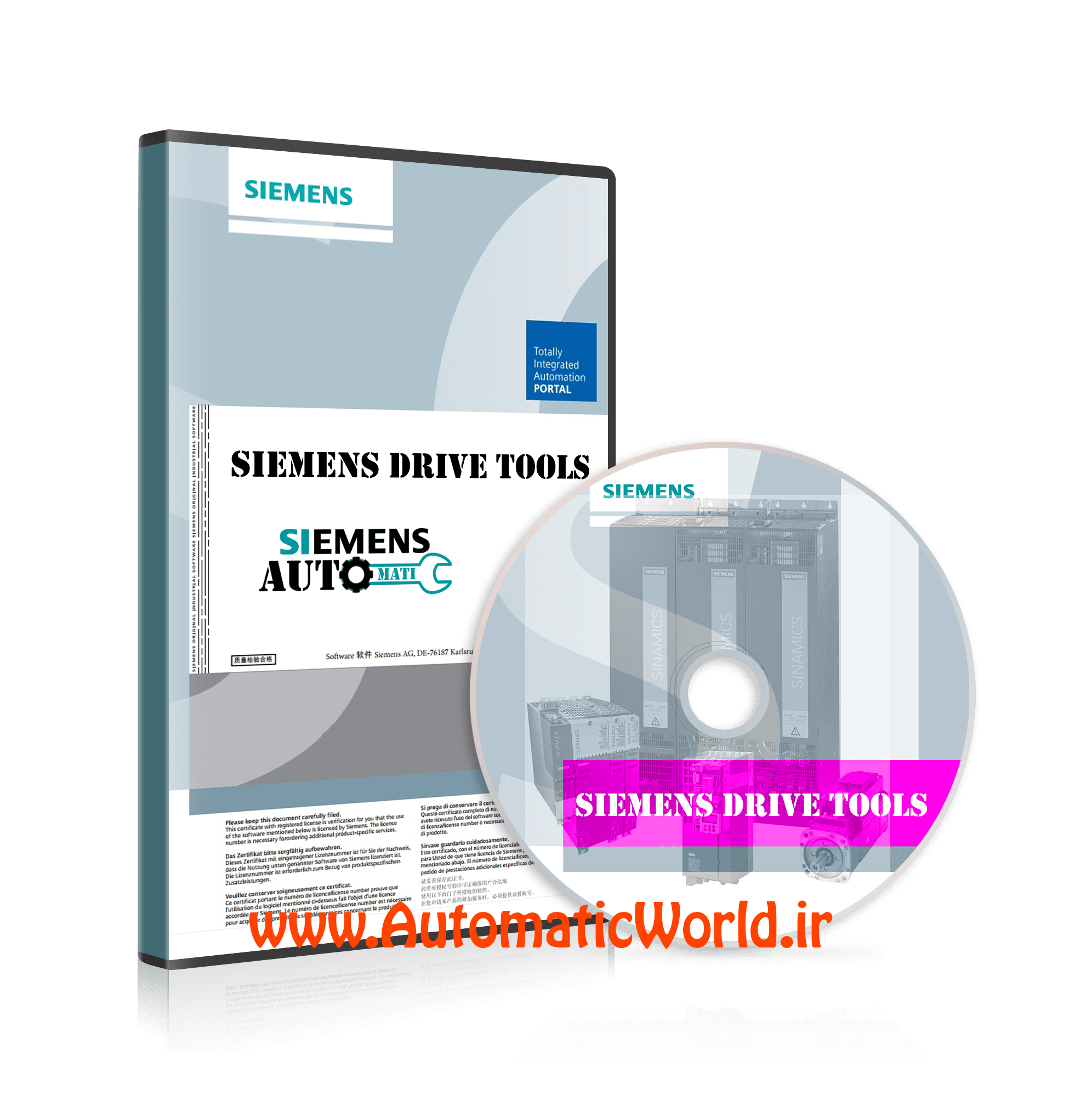 پکیج کامل نرم‌افزارهای کار با درایوهای زیمنس دنیای اتوماتیک