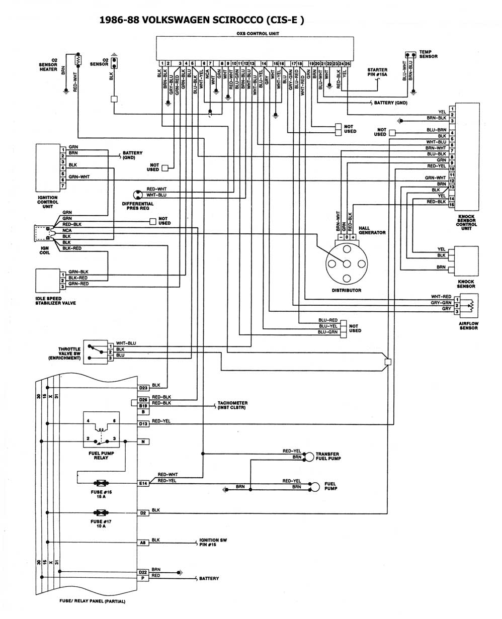 VOLKSWAGEN 1986/93 | Diagramas, esquemas, graphics