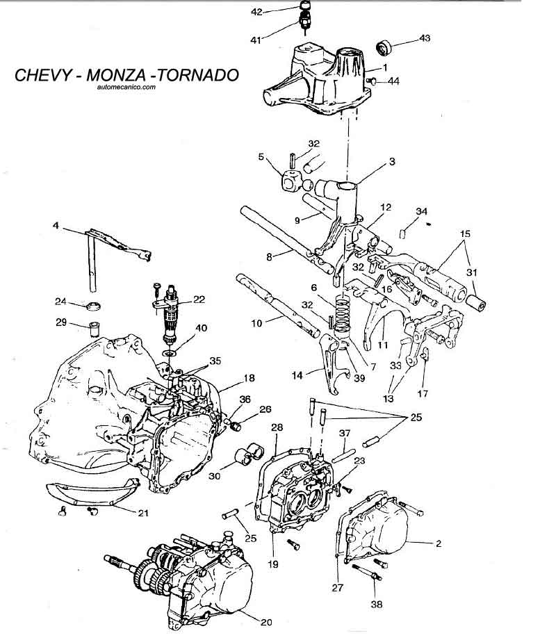 Chevrolet - Caja de Velocidades Manual - Standard Transmission