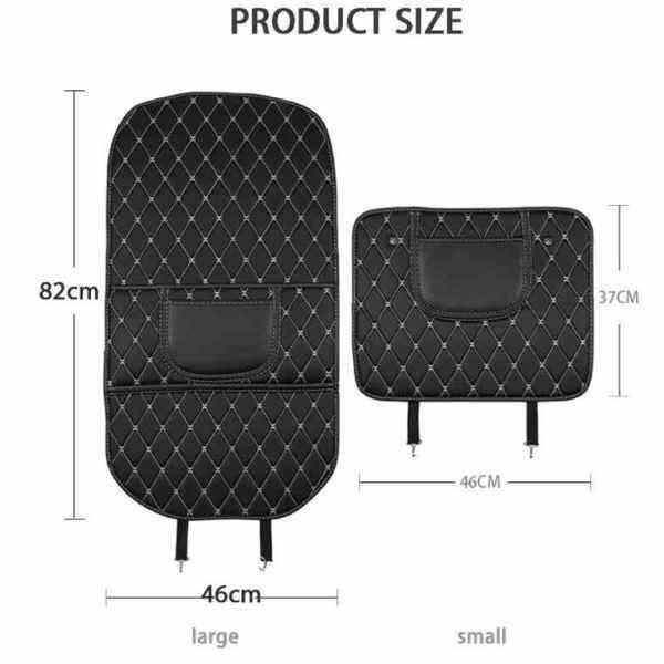 Kick Mats Back Seat Protector Anti Kick Pad Leather AutoMods