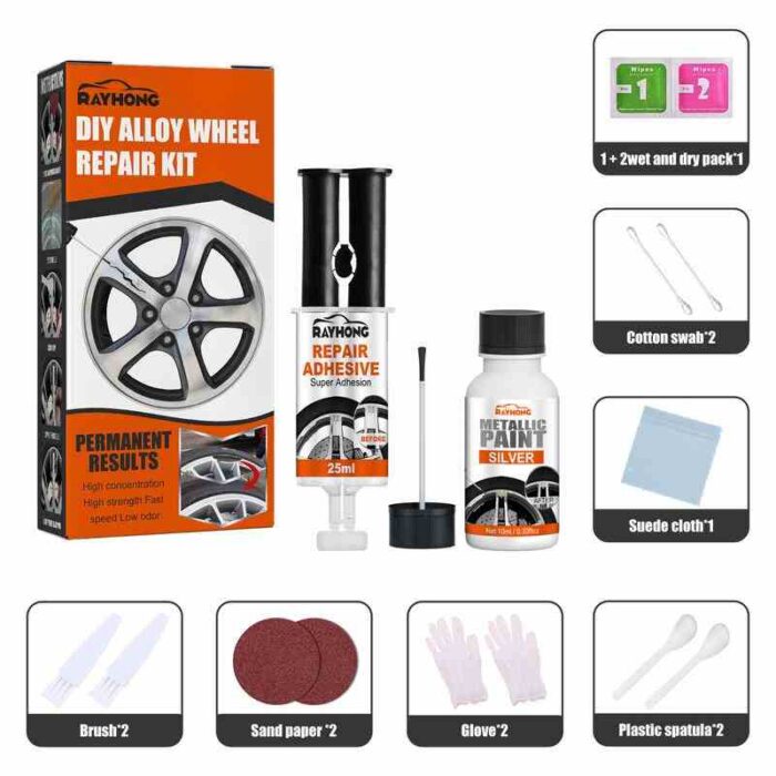 Alloy Rim Scratch Repair Kit Rim Scratch Repair Kit Universal - AutoMods