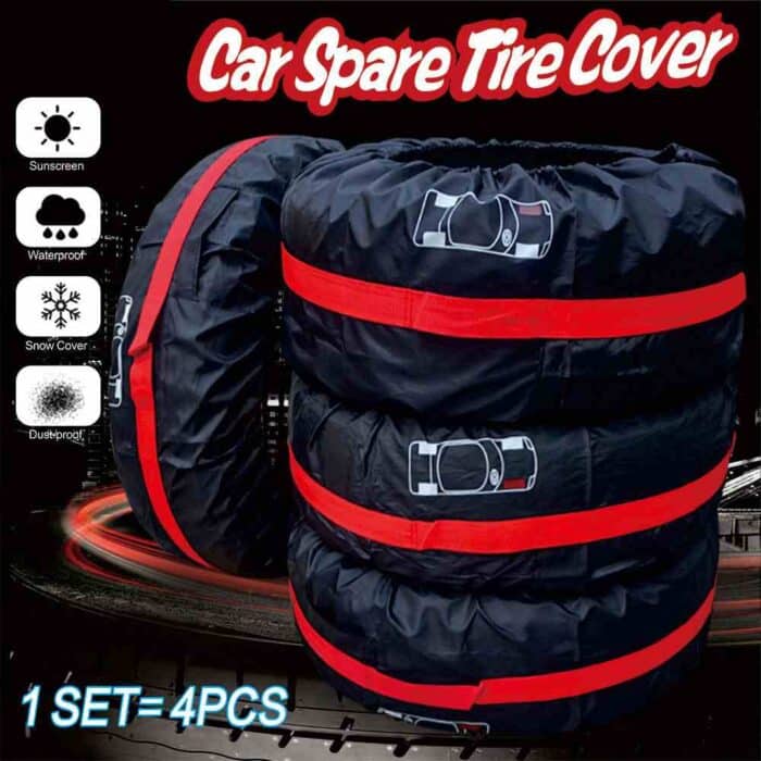 Spare Tire Wheel Covers Polyester Auto Wheel Tire Storage Bags AutoMods