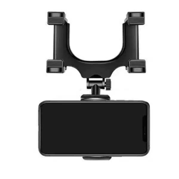 Car Mirror Phone Holder Rotatable Rearview Mirror Bracket - AutoMods