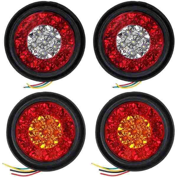 Circle Led Tail Lights Truck Trailer Car Taillights AutoMods
