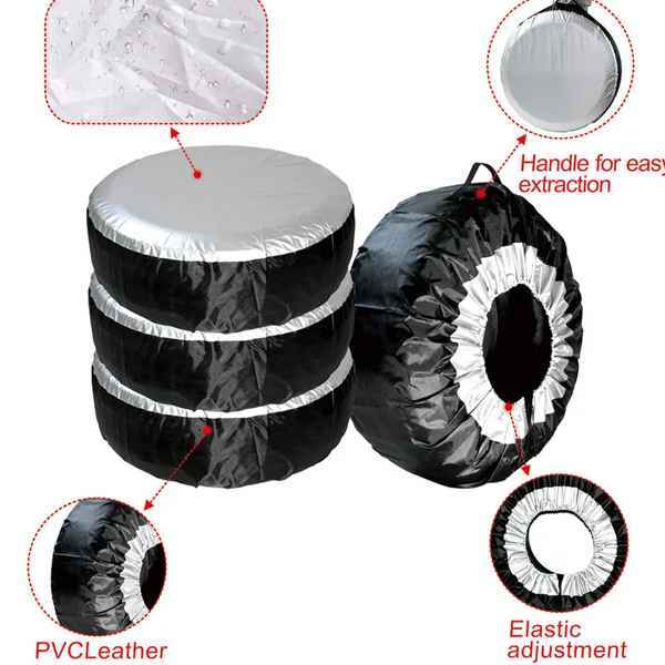 Spare Tire Storage Bag Case Polyester Tire Wheel Covers AutoMods