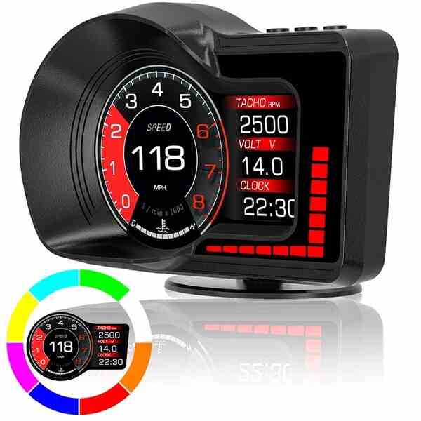OBD2 Heads UP Display Dual System + GPS HUD - AutoMods
