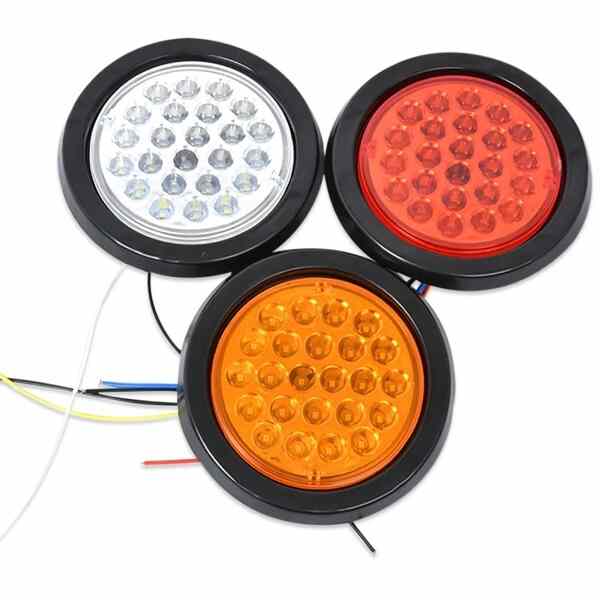 Round Caravan Tail Lights Round Car Truck Rear Taillight - AutoMods