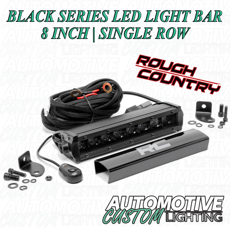 BLACK SERIES LED LIGHT BAR | 8 INCH | SINGLE ROW - Automotive Custom