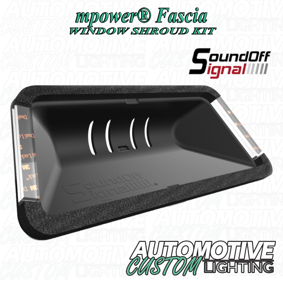 SoundOff Signal mpower® Fascia Window Shroud Kit Automotive Custom