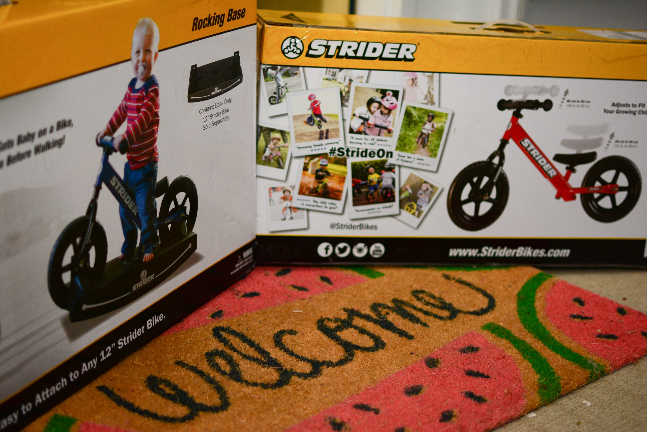 Strider 12” Balance Bike and Rocking Base Adrenaline Lifestyles
