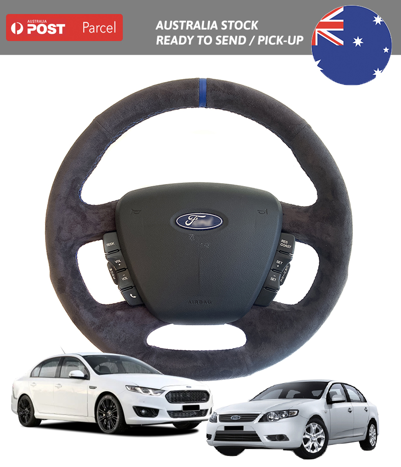 Ford Falcon FG FGX Alcantara Suede Steering Wheel Auto Necessity