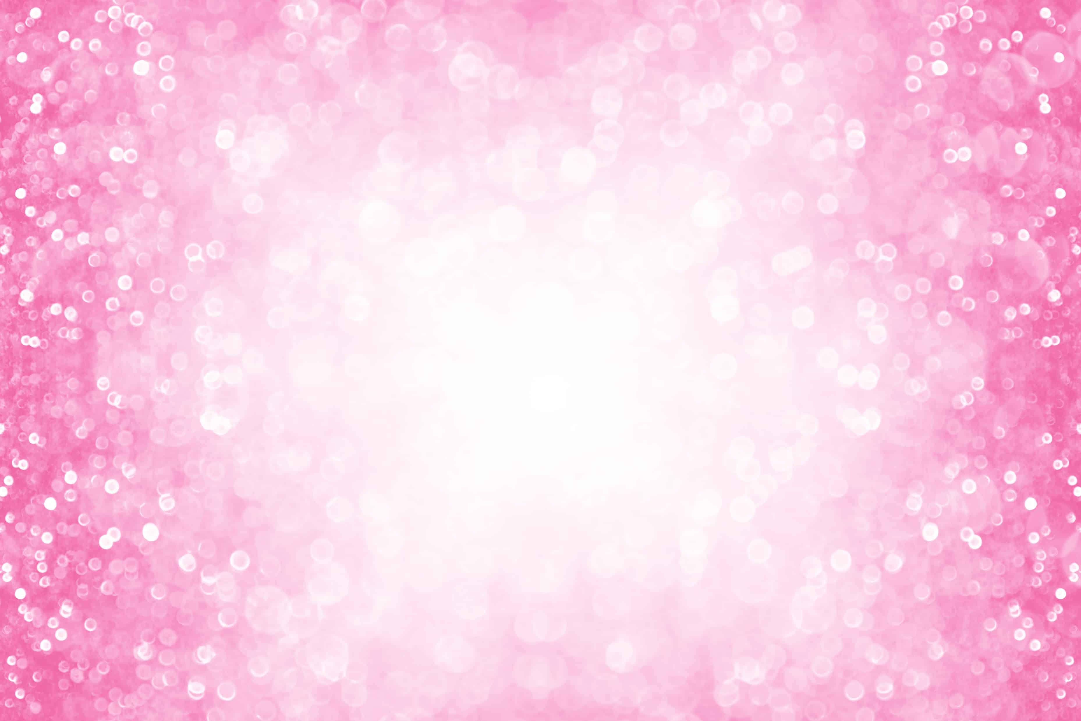 Pink glitter girl princess party birthday background or border