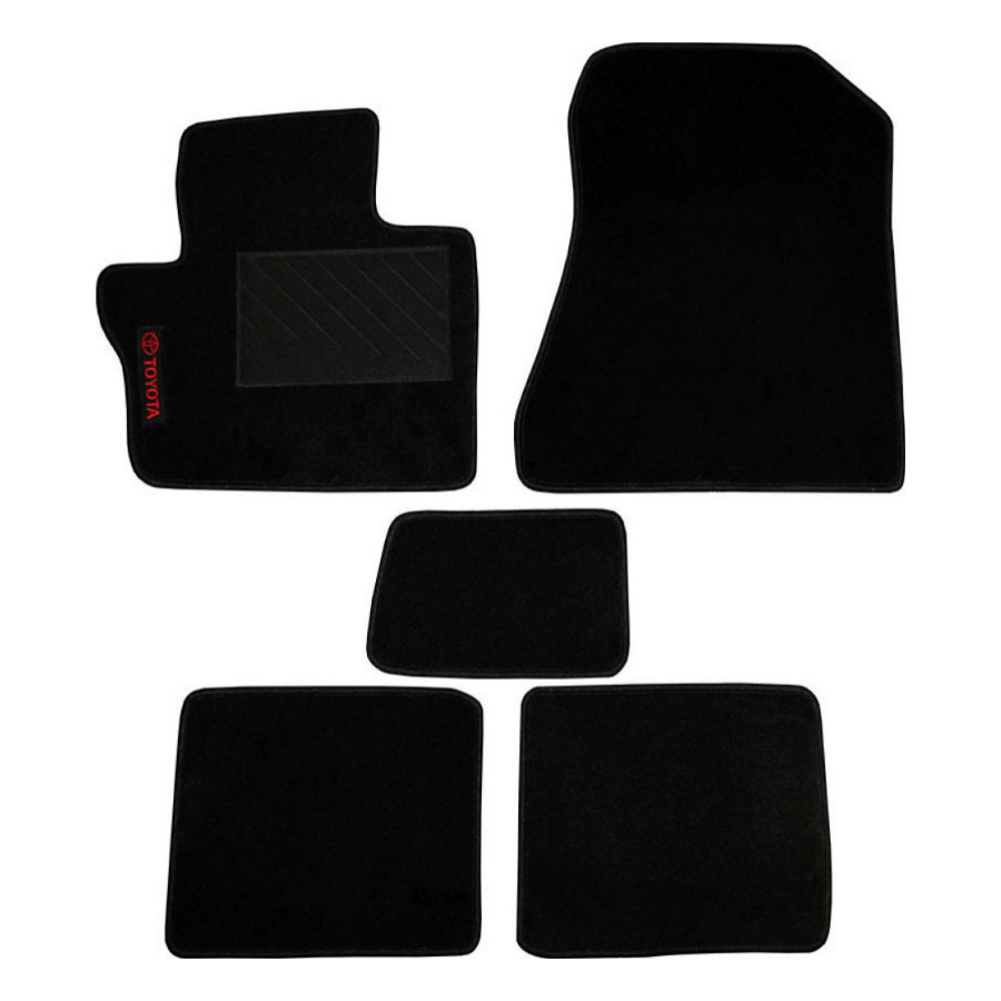 Πατάκια από μοκέτα Μεσαίας Ποιότητας μαύρα για Toyota IQ μοντ. 2008