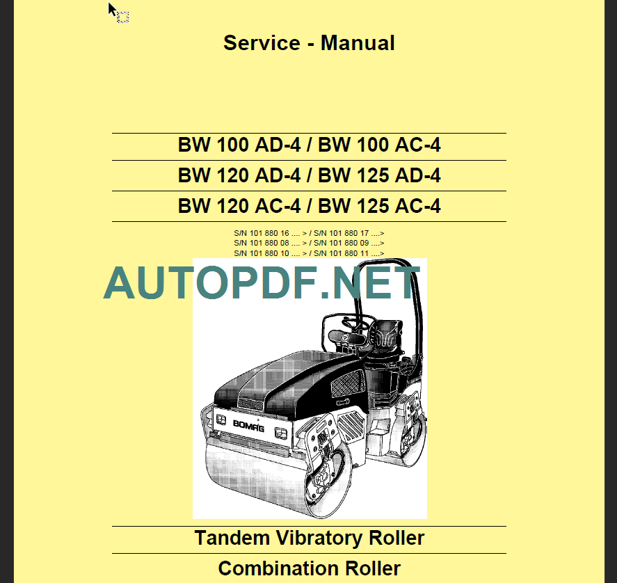 BW 125 AC AD-4 Service Manual - AutoPdf