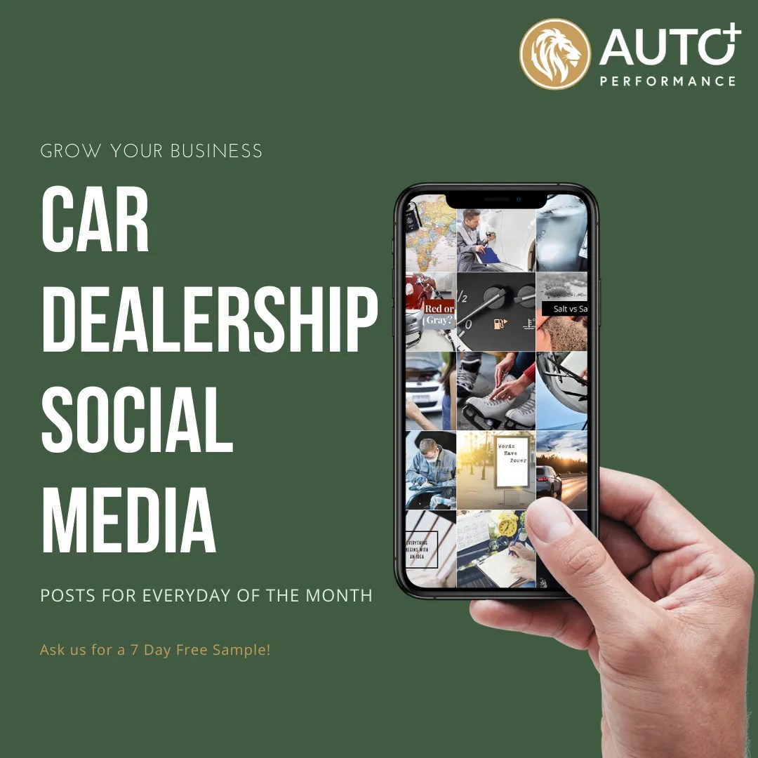 Social Media Subscription for your Car Dealership Facility Auto+ Performance