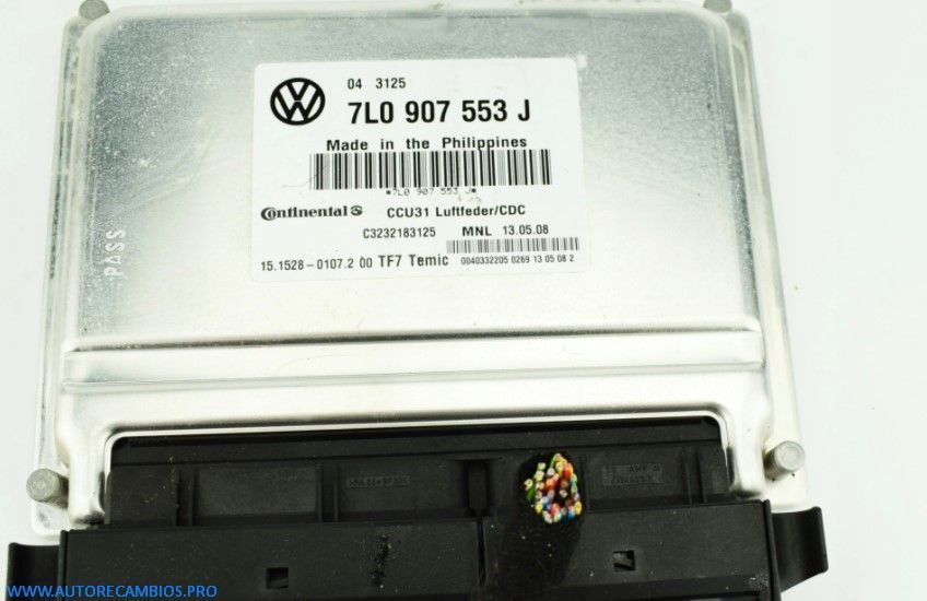 Recambios coches Centralita control suspensión neumática 7L0907553J