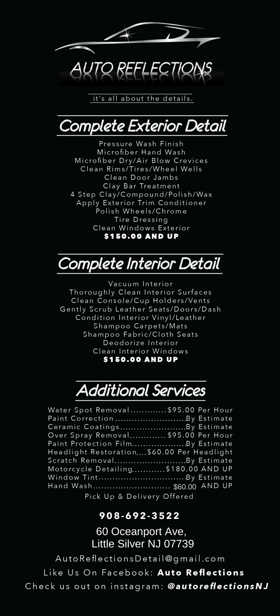 Auto Reflections Detail Car Detailing Service Car detailing service